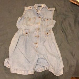 Denim romper